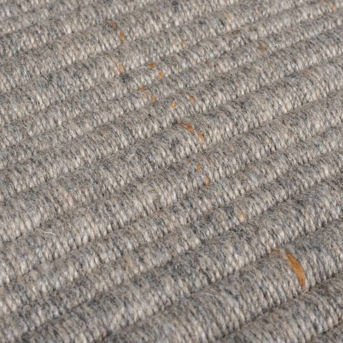 WOLLTEPPICH handgewebt mit Fransen BOYNE, im Landhaus-Stil, Grau, 160 x 230 cm - Grau, Textil (160/230cm) - KADIMA DESIGN
