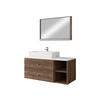 BADMÖBEL-SET Kertos I - Goldfarben/Braun, Holzwerkstoff/Metall (100/57/45cm) - MIRJAN24