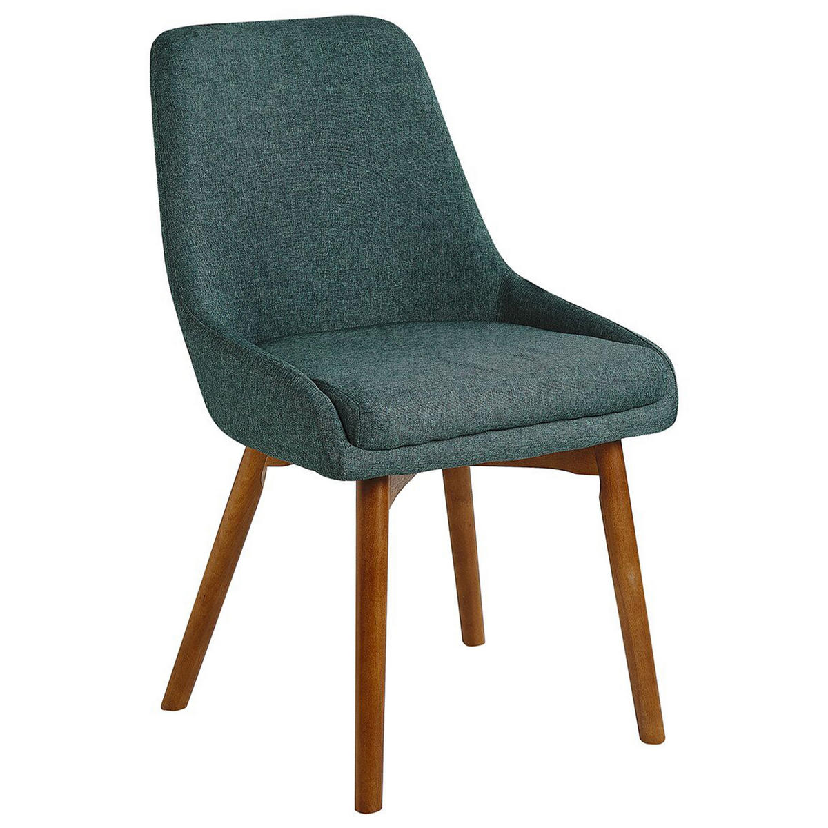 ESSZIMMERSTUHL 2er-Set Polsterbezug Grün Melfort - Grün, Holz/Textil (49/82/58cm) - Beliani