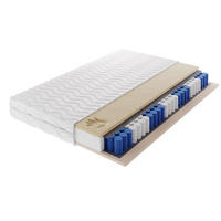 TASCHENFEDERKERNMATRATZE NOVARIS 120x200, H3, Höhe ca.: 20 cm - Weiß, Textil (120/200cm) - MASSENO