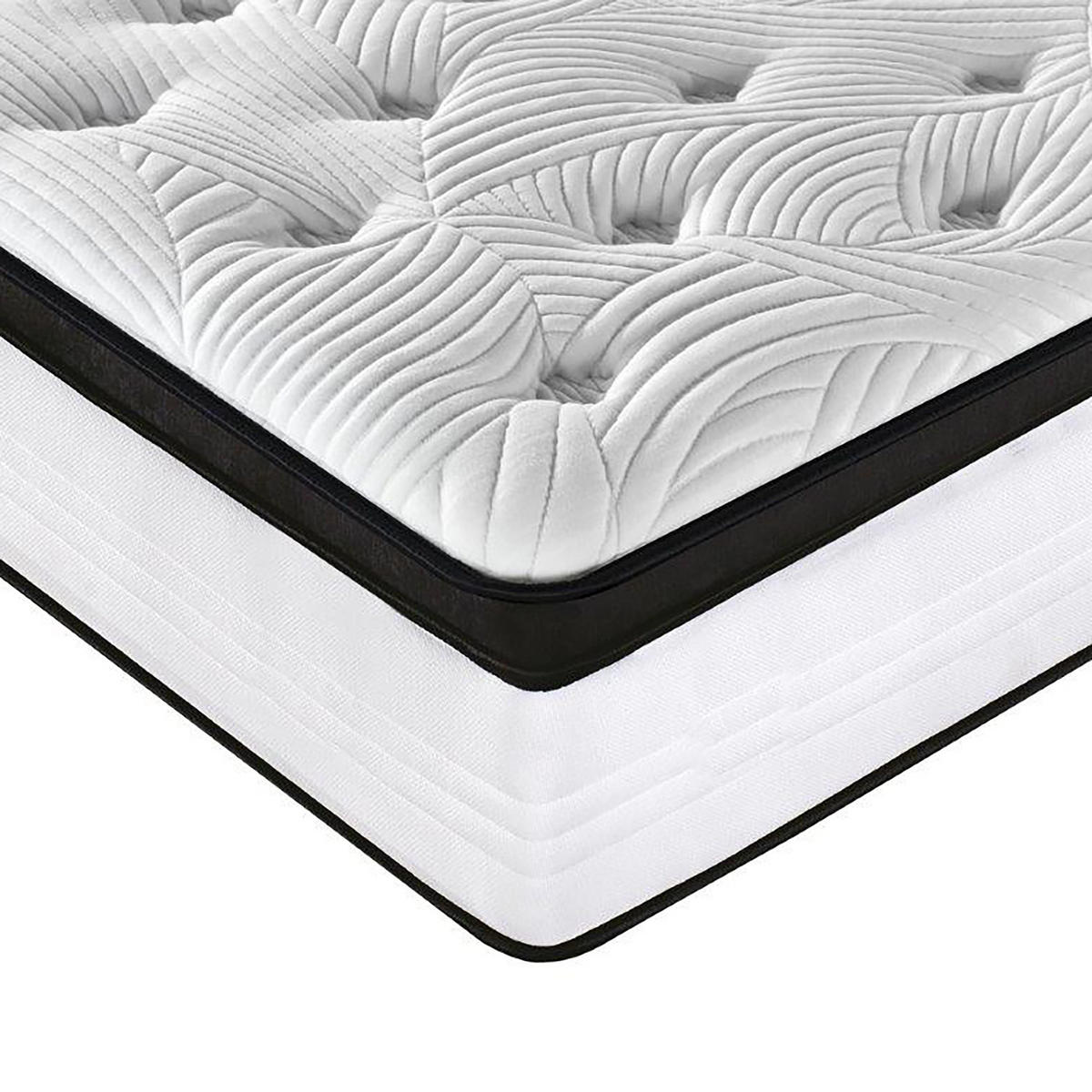 TASCHENFEDERKERNMATRATZE 180x200 CM, MATRATZE CASSIE - Weiß, Textil (180/200cm) - Weber Industries