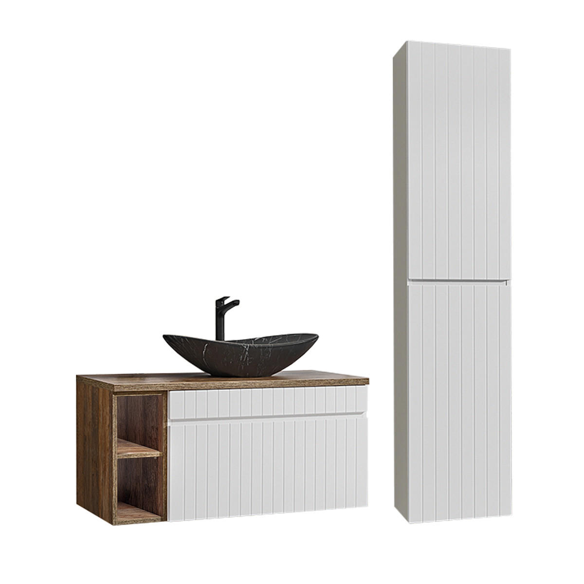 Petits-meubles KOUPELNOVÝ NÁBYTEK 100cm Zelie 2er-Set Bílá