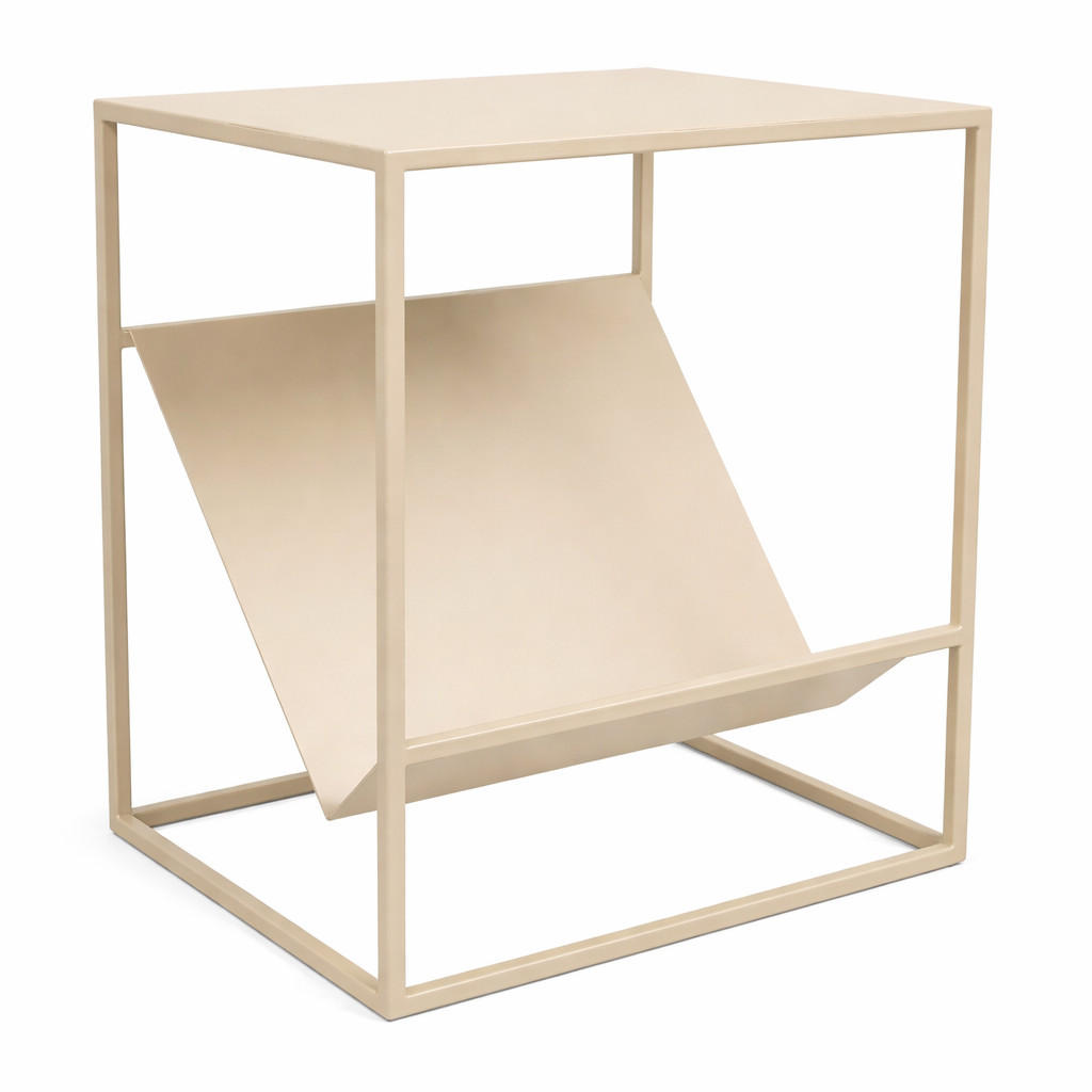 BEISTELLTISCH Freek Beige - Beige, Metall (34/45/50cm) - LOFT42