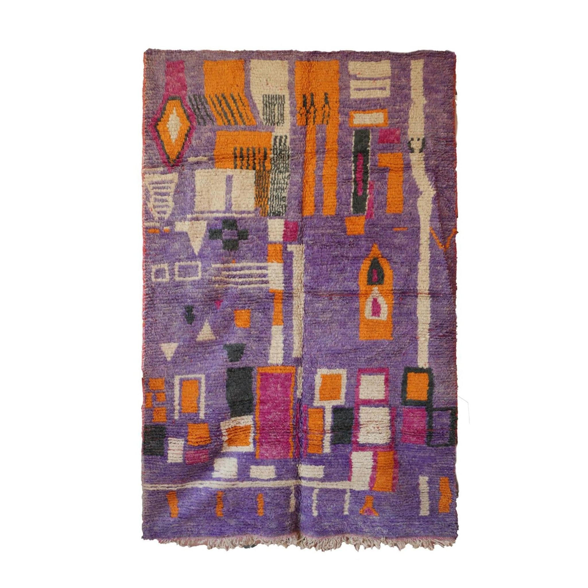 BERBERTEPPICH aus Marokko aus reiner Wolle 200x 300 cm - Multicolor, Naturmaterialien (200/300cm) - AFK Living
