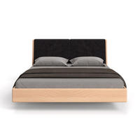 MASSIVHOLZBETT Lumo aus Buche 200x220 cm, Storm 99 - Buchefarben/Schwarz, Holz (200/220cm) - Danzz