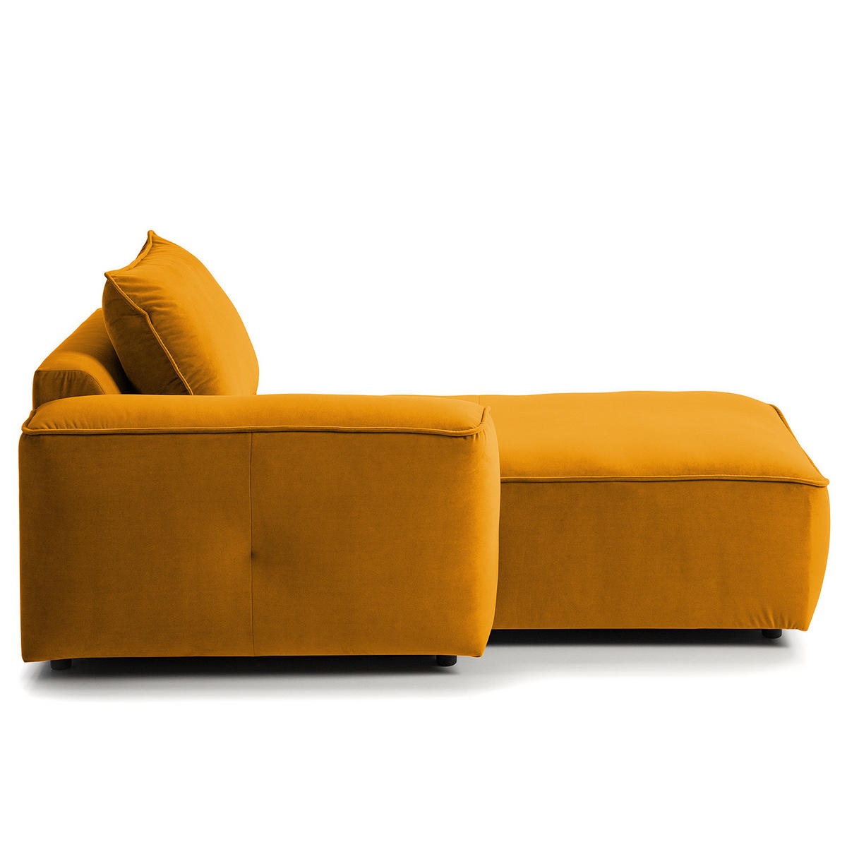 MODULLONGCHAIR - Orange, Holz/Textil (170/82/105cm) - home24