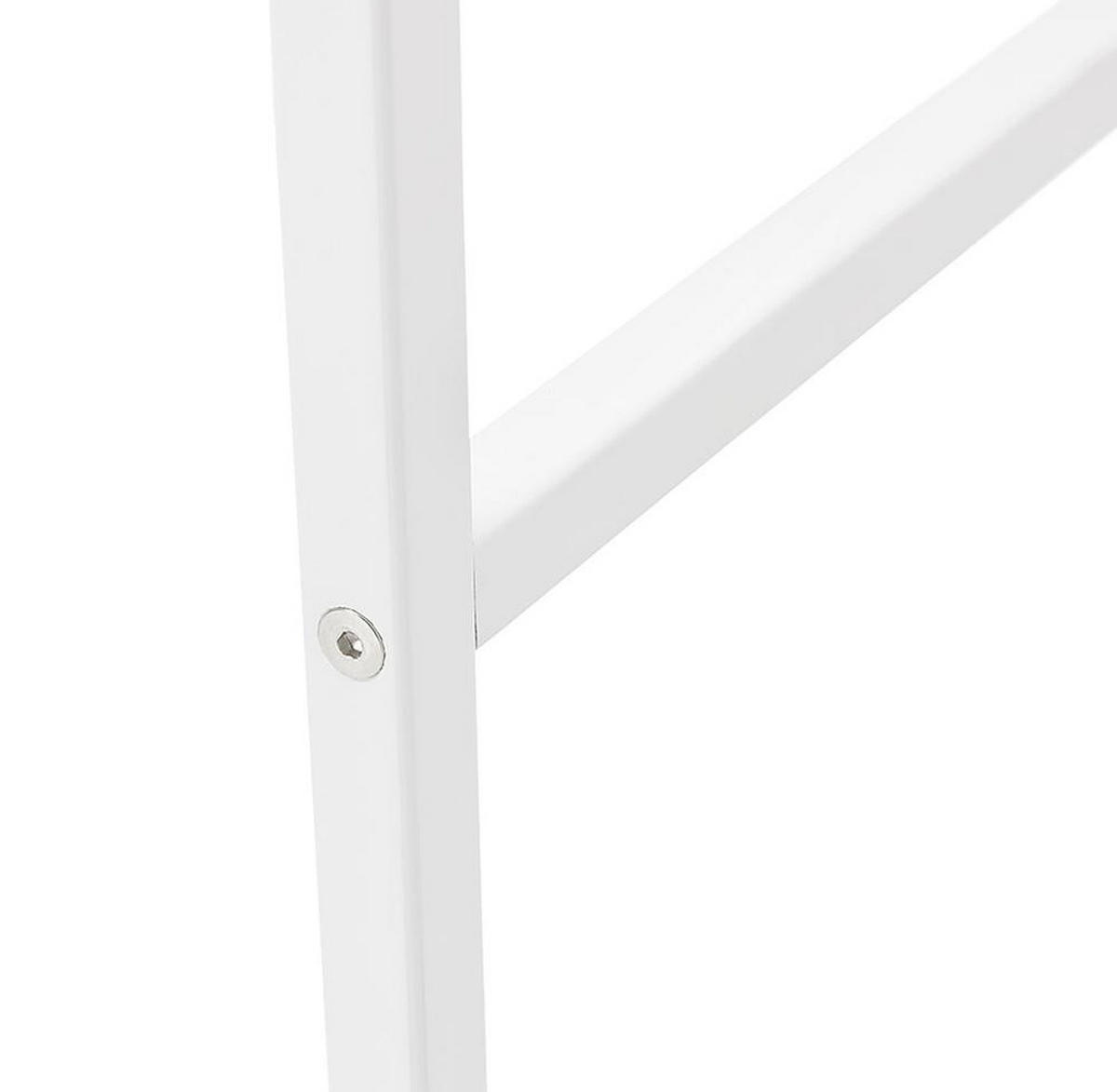 STEHTISCH Industrial Design mit Holzplatte und Metallgestell NOLIRO, Weiß 60x60x102 cm - Weiß, Holz/Metall (60/102/60cm) - KADIMA DESIGN