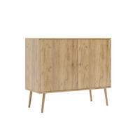 KOMMODE NATURA, 100 cm, Eiche Craft Gold, 2-türig - Naturfarben, Holz (100/85/42cm) - Excellent Home
