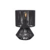TISCHLAMPE Forma 20/20/30 cm - Schwarz, Naturmaterialien (20/20/30cm) - Leitmotiv