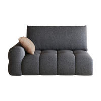 SOFAELEMENT DE-34768 linke 2‑Sitzer Dunkelgrau - Dunkelgrau, Textil (105/86/130cm) - ComfortXL