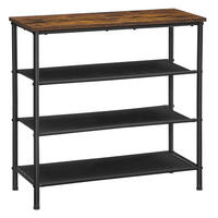 SCHUHREGAL, braun/schwarz - Braun, Holzwerkstoff (75/71/30cm) - A2A Home