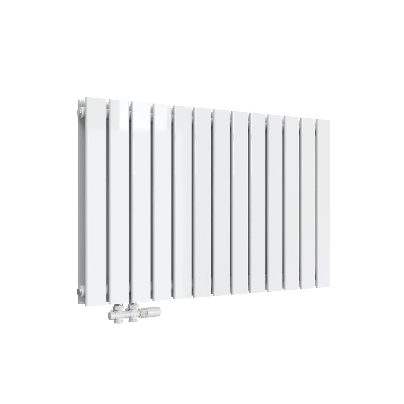 HEIZKÖRPER Flachheizkörper Weiß 63/100/6,3 cm - Weiß, Metall (100/63/6.3cm) - EMKE