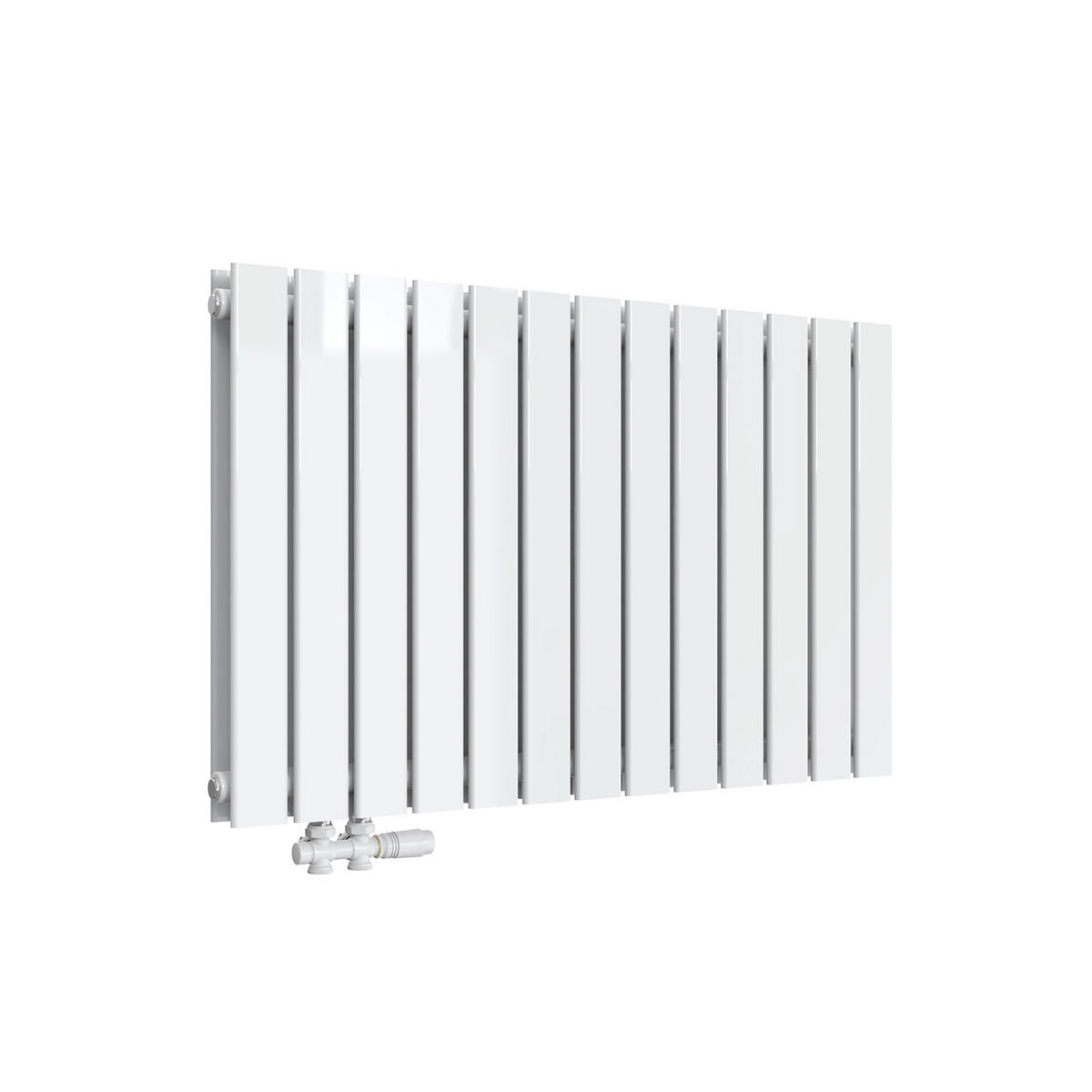 HEIZKÖRPER Flachheizkörper Weiß 63/100/6,3 cm - Weiß, Metall (100/63/6.3cm) - EMKE