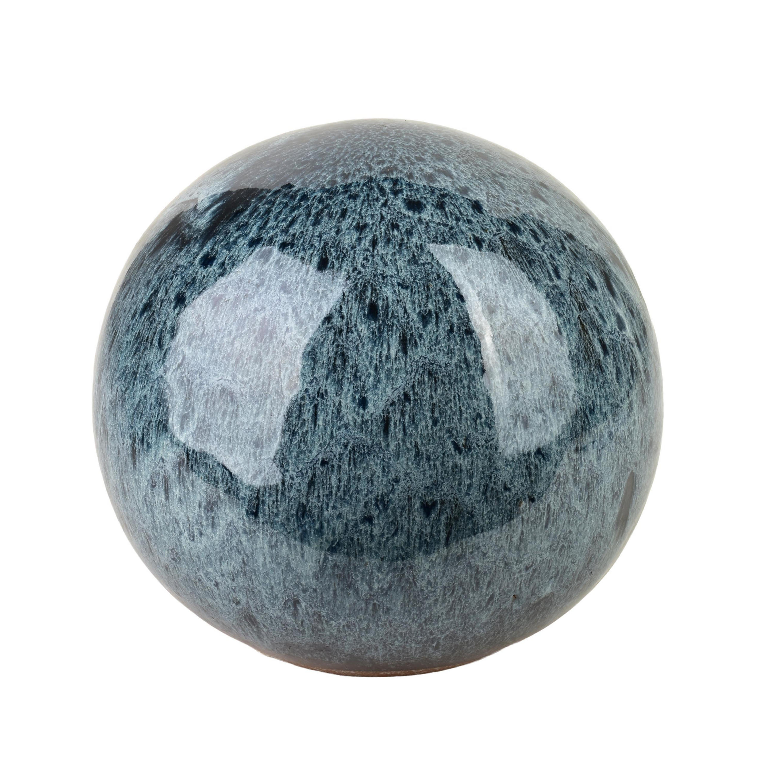 DEKOKUGEL Saggio blau 25/25/25cm Keramik - Blau, Keramik (25/25/25cm) - Mondex