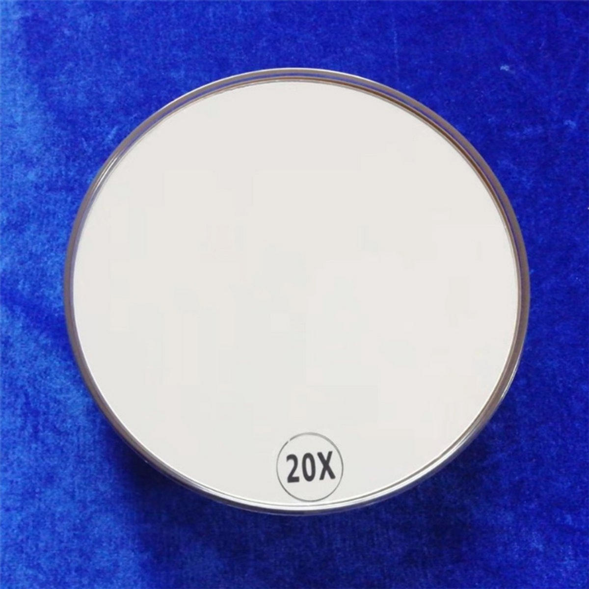 VERGRÖSSERUNGSSPIEGEL Weiß 20x Saugnapf 150 mm rund tragbar Badezimmer - Weiß, Kunststoff (15/15/15cm) - MCBOSON