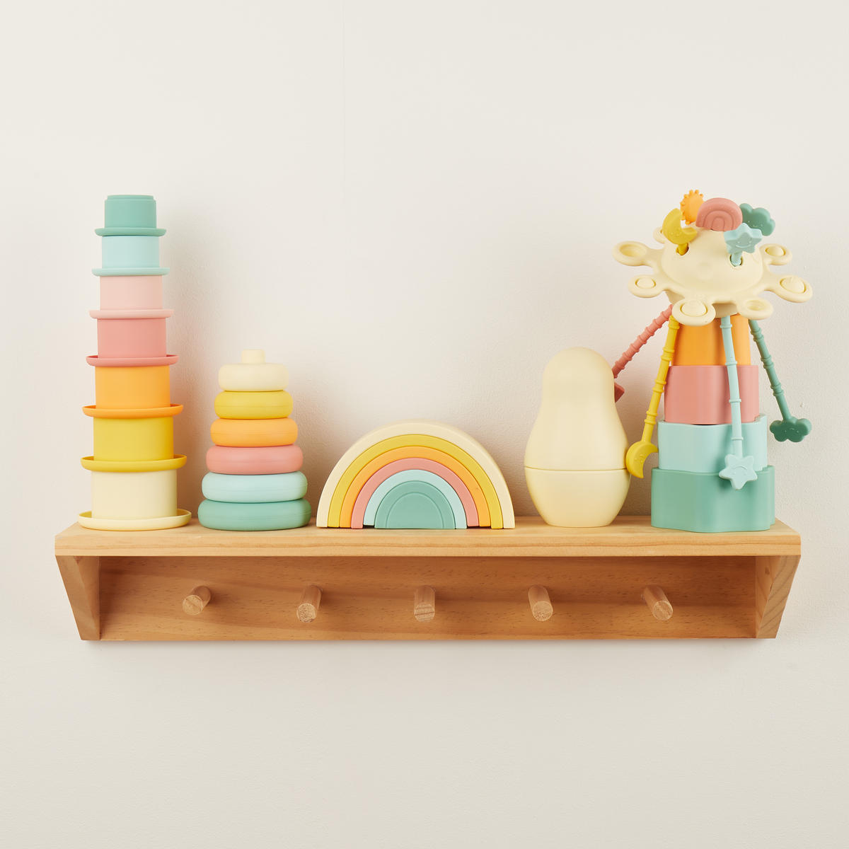 MONTESSORI-ACTIVITY-PLANET Silikon - ab - Multicolor, Kunststoff (13.5/13.5cm) - Bieco Spielwaren