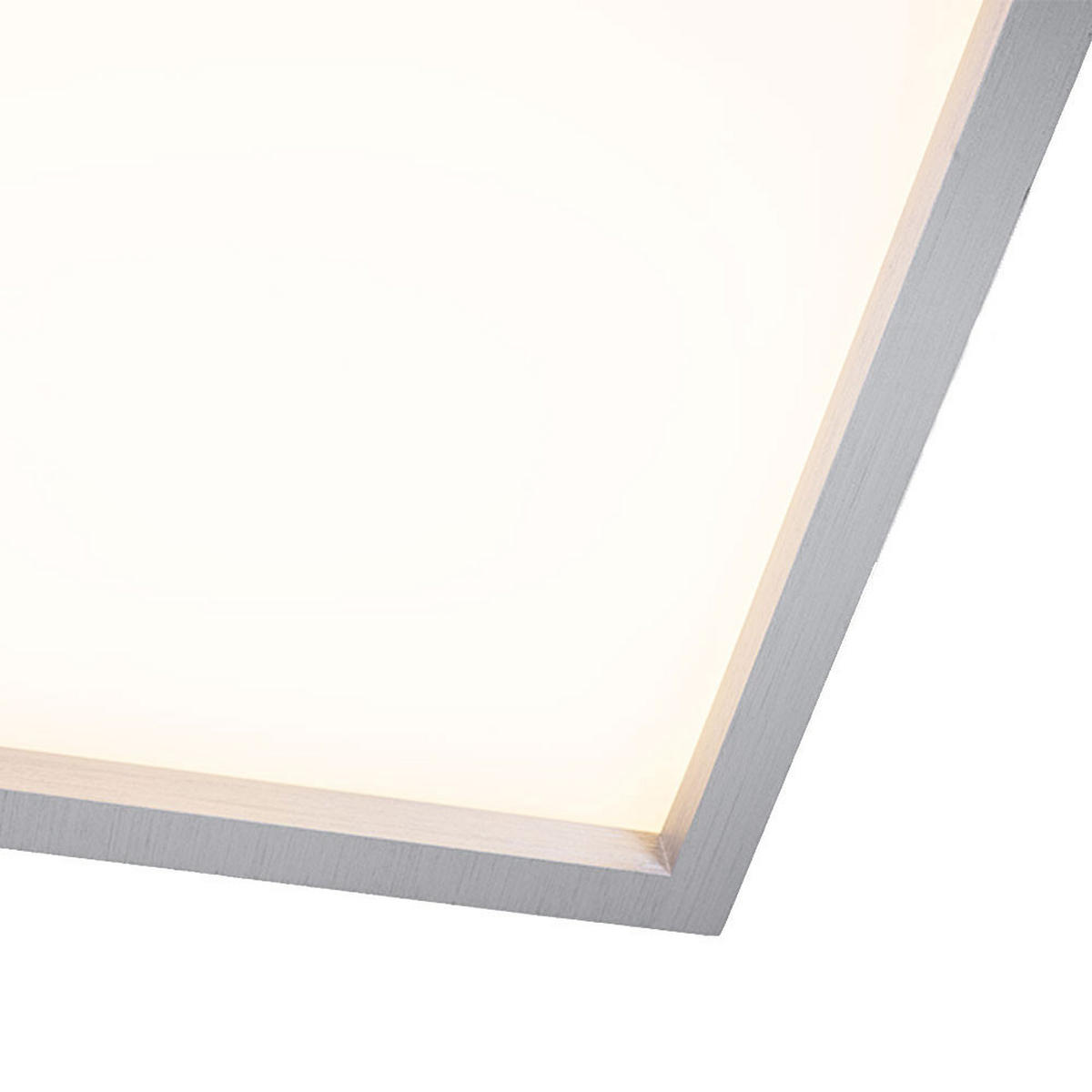 LED DECKENLEUCHTE Aluminium Silber - Silberfarben, Metall (42.2/42.2/4cm) - Briloner