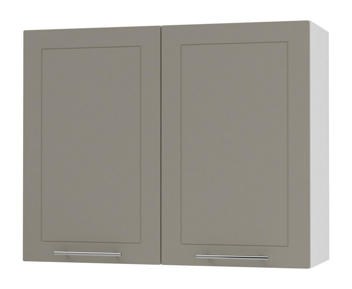 KÜCHENHÄNGESCHRANK Kvantum W3/90 Beige Matt / Weiß Matt 90 / 32,5 / 72cm - Beige/Weiß, Holz/Holzwerkstoff (90/72/32.5cm) - Feldmann-Wohnen