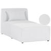 CHAISELOUNGE Cord cremeweiß Lemvig - Weiß, Textil (83/41/166cm) - Beliani