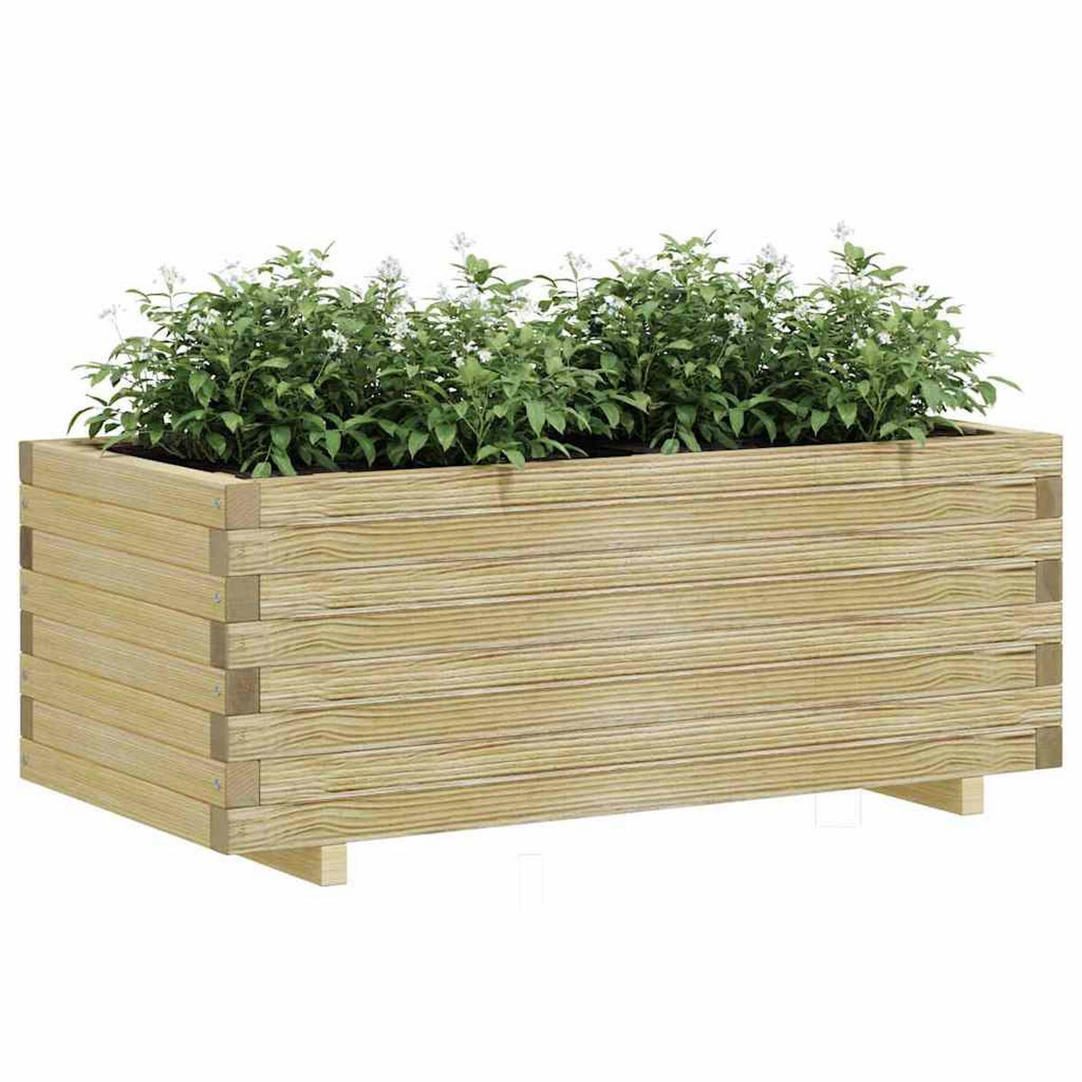 HOCHBEET 100/50/40 Cm Holz Rechteckig - Braun, Holz (50/40/100cm) - vidaXL