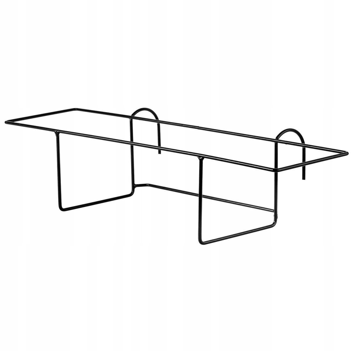 AUFHÄNGER für Balkonkasten 59 x 14 cm - Schwarz, Metall (14/59cm) - KADAX