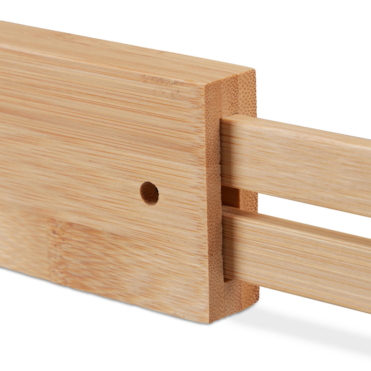 10tlg.SCHUBLADENTRENNER - Hellbraun, Holz/Kunststoff (56.5/6/2cm) - Relaxdays