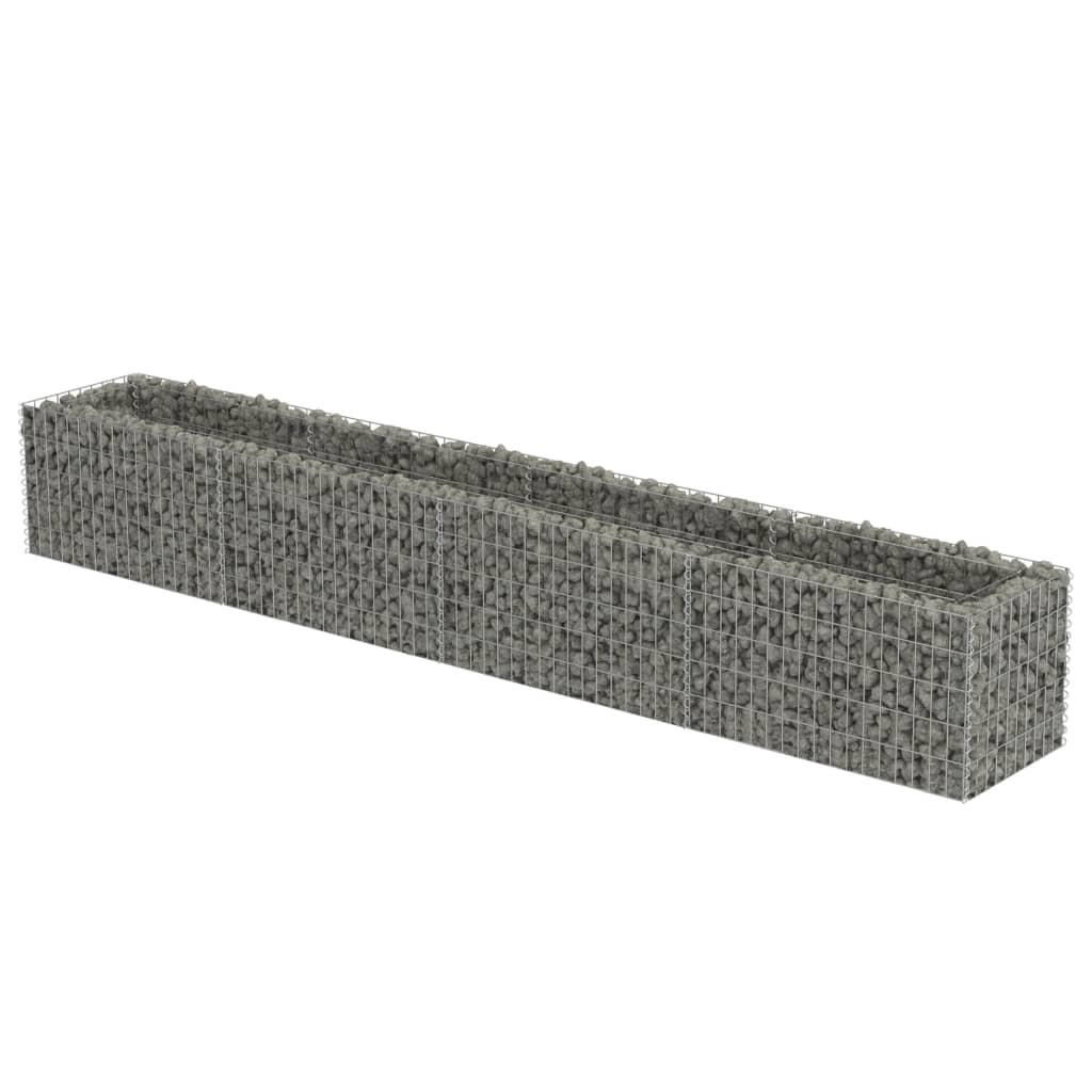 Deluke Gabionen Silber 360x50x50 cm