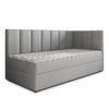 BOXBETT BEVE 80x200 cm mit Matratze und Topper, H2+H3 - Hellgrau - Hellgrau, Holz (80/200cm) - MASSENO