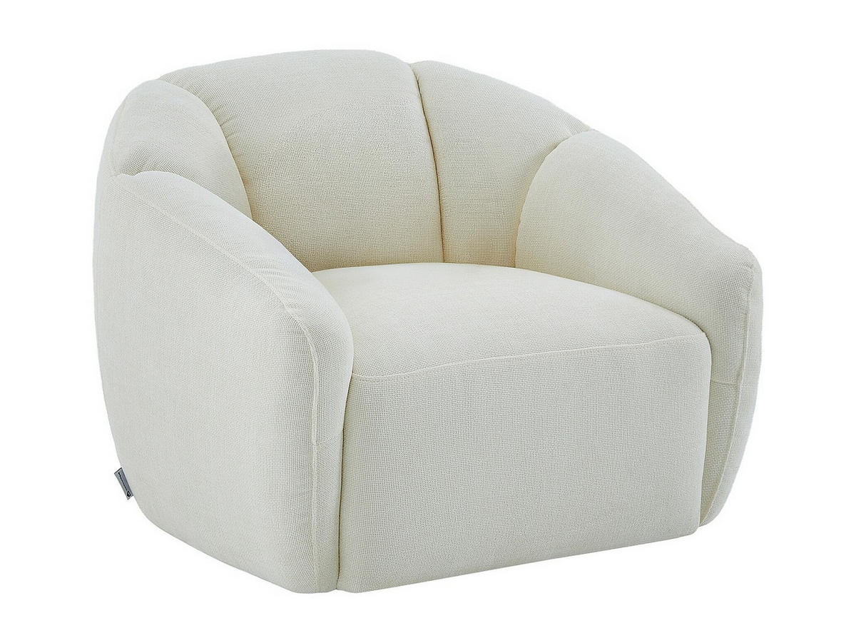 SESSEL mit gerader Rückenlehne - 1 Person - Stoff - Elfenbeinfarben - - Weiß, Textil (93/73/89cm) - Vente-Unique