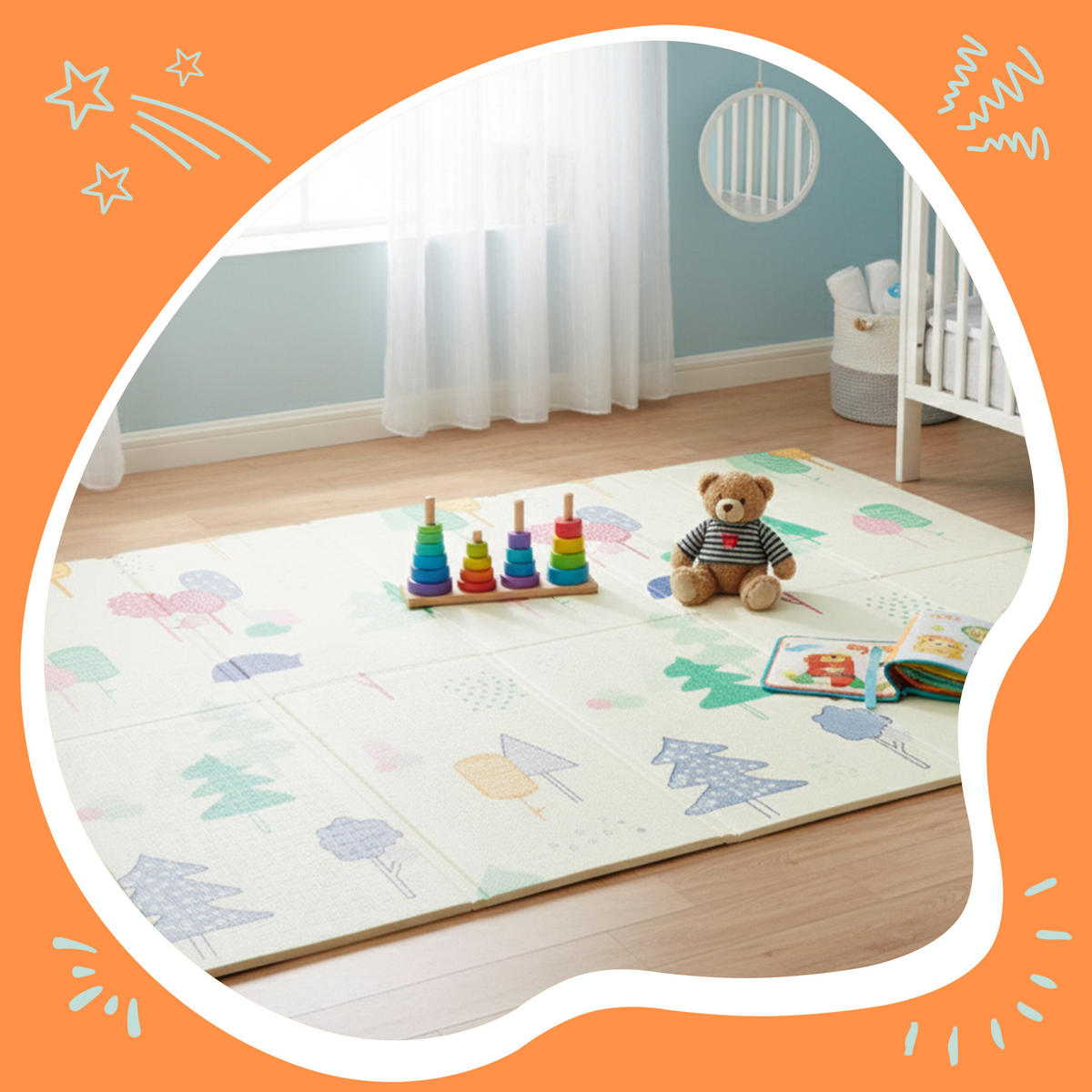 SPIELMATTE - Multicolor, Textil (200/150cm) - Relaxdays