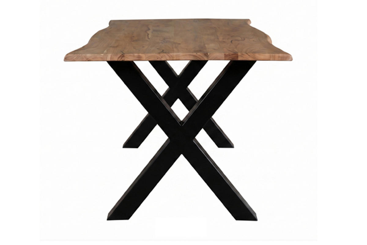 ESSTISCH Madrid 180x90 cm, Natur, Akazienholz - Naturfarben, Holz (180/90/77cm) - dasmöbelwerk