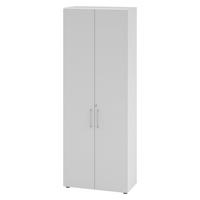 AKTENSCHRANK - 6 Ordnerhöhen 42/80/215,6 cm in Weiß/Grau - Weiß/Grau, Holzwerkstoff (80/215.6/42cm) - bümö
