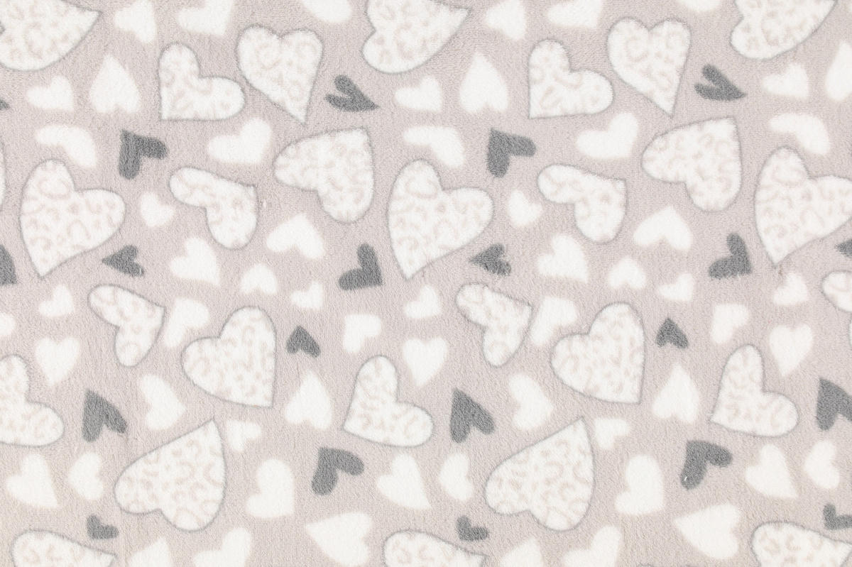 FLEECEDECKE Maskottchen 75/100 cm - Grau, Textil (24/18cm)