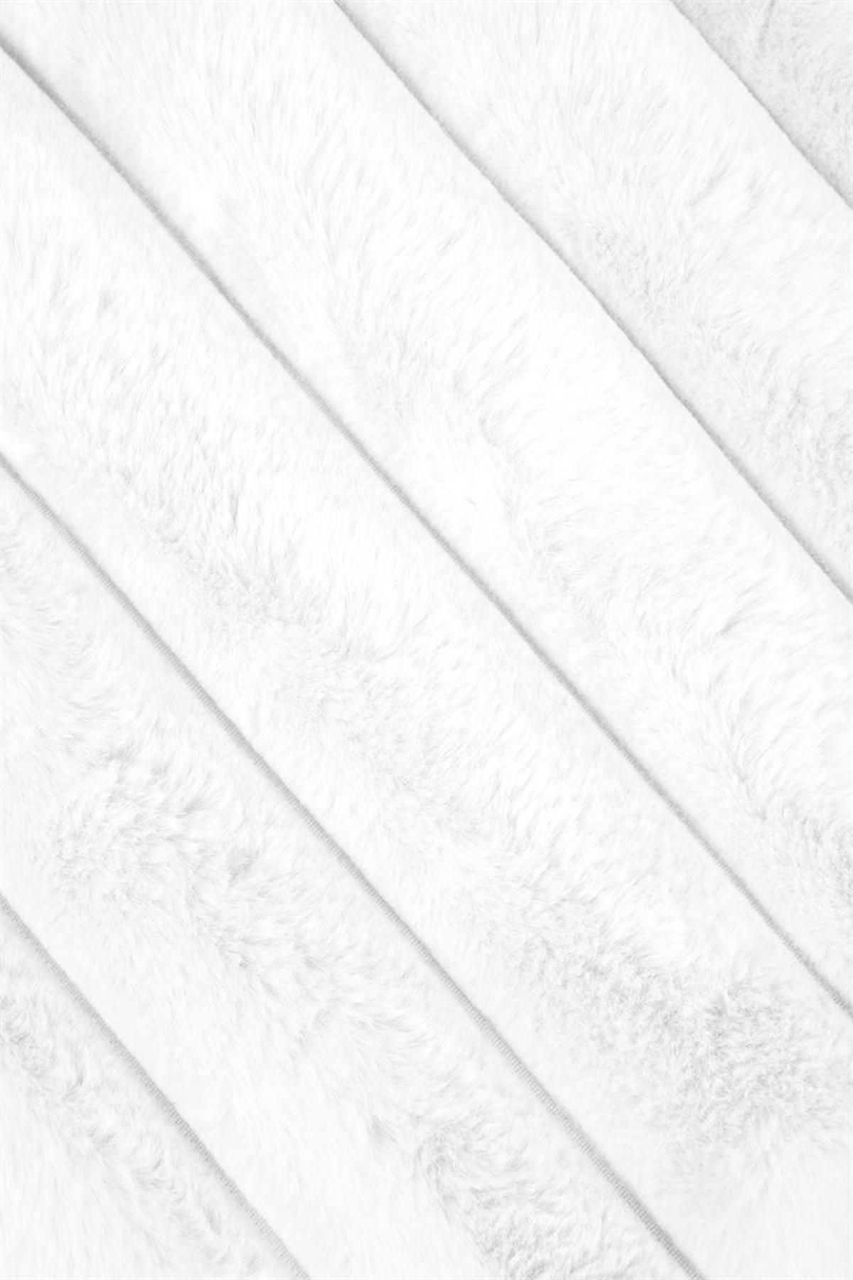 FLAUSCHDECKE Polary 130/160 cm - Weiß, Textil (160/130cm)