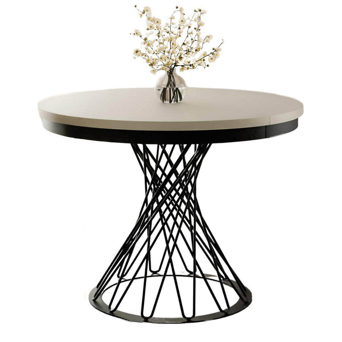 ESSTISCH 100-140 LUKO Kaschmir - Kaschmir, Holzwerkstoff (100/100/77cm) - Compleo24