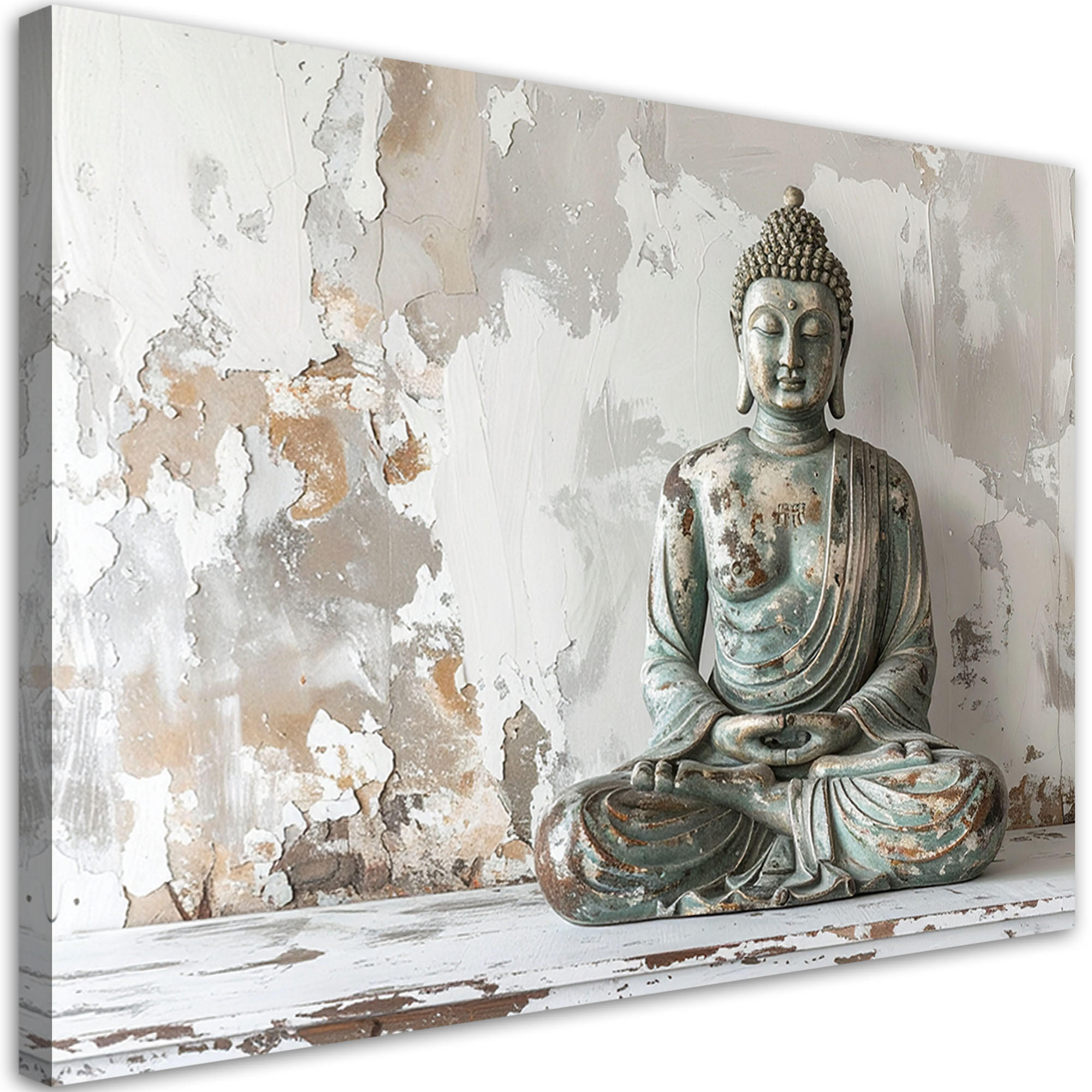 Feeby Leinwandbild Grau 90x60 cm