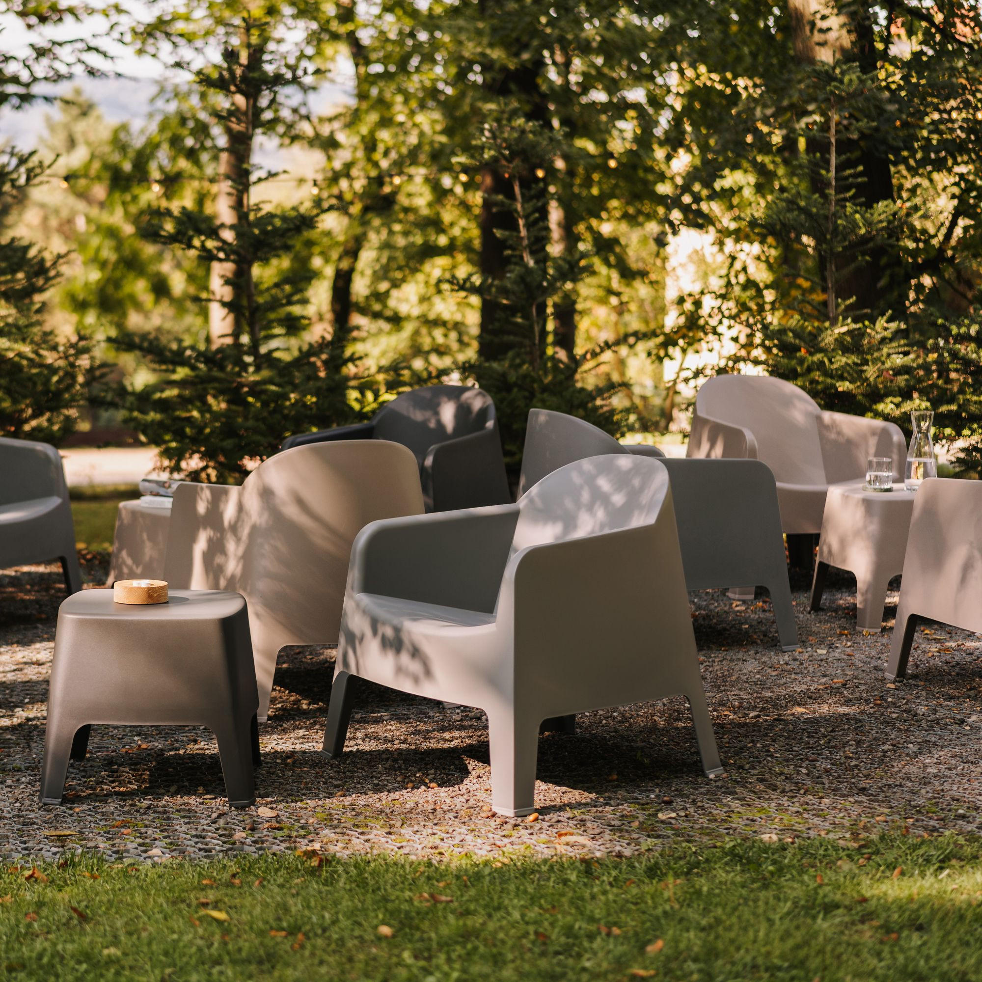GARTENMÖBEL-SET MALUS, 3-tlg - Beige, Kunststoff - KONSIMO®