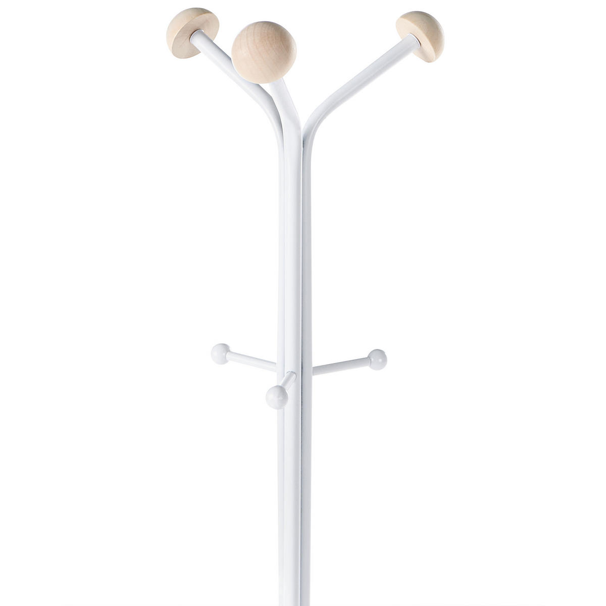 GARDEROBENSTÄNDER Weiß Arnot - Weiß, Metall (50/176/50cm) - Beliani