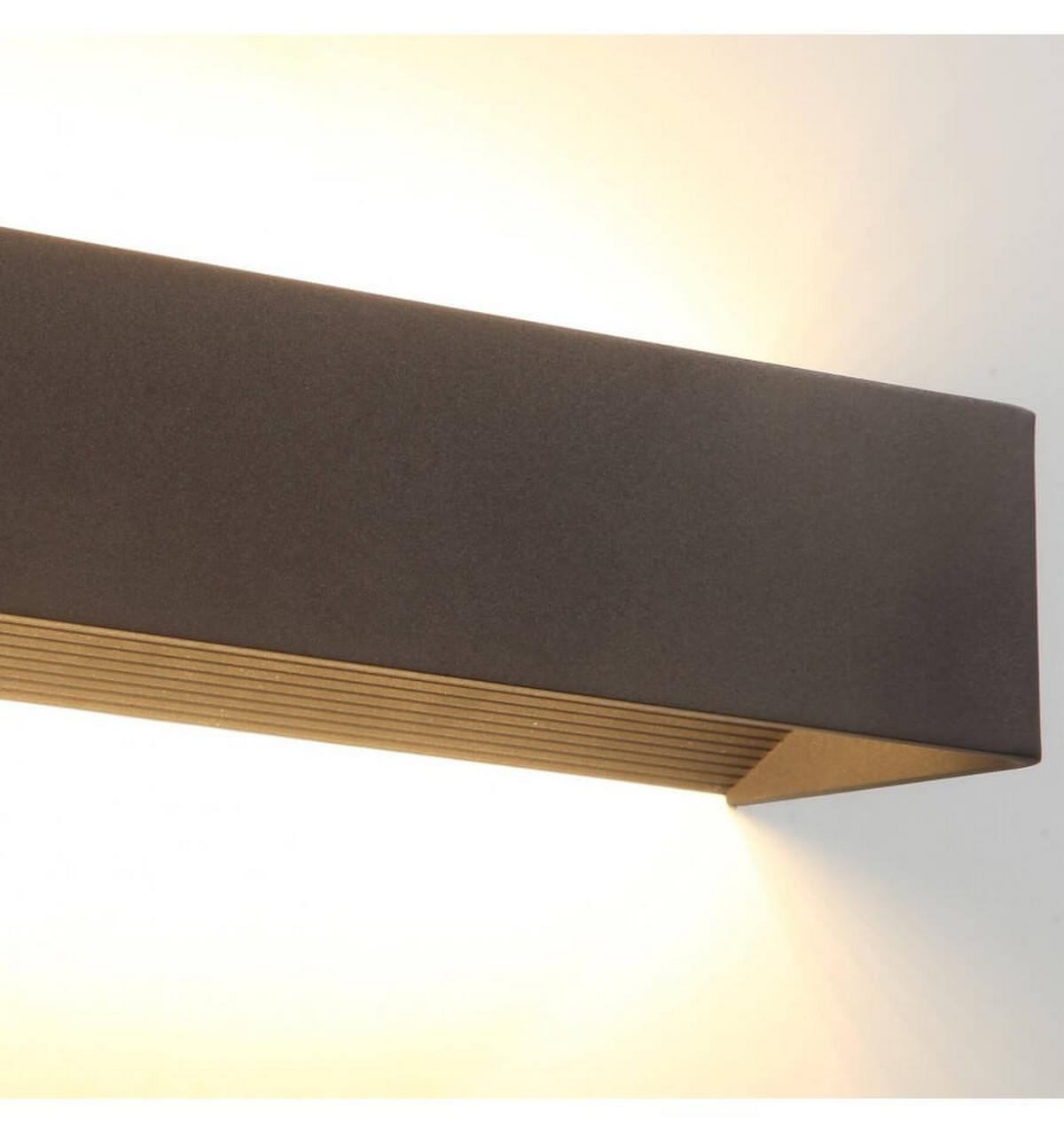 WANDLEUCHTE Quadra, Schwarz, 53cm - Schwarz, Metall (10/8/53cm) - KOSILUM