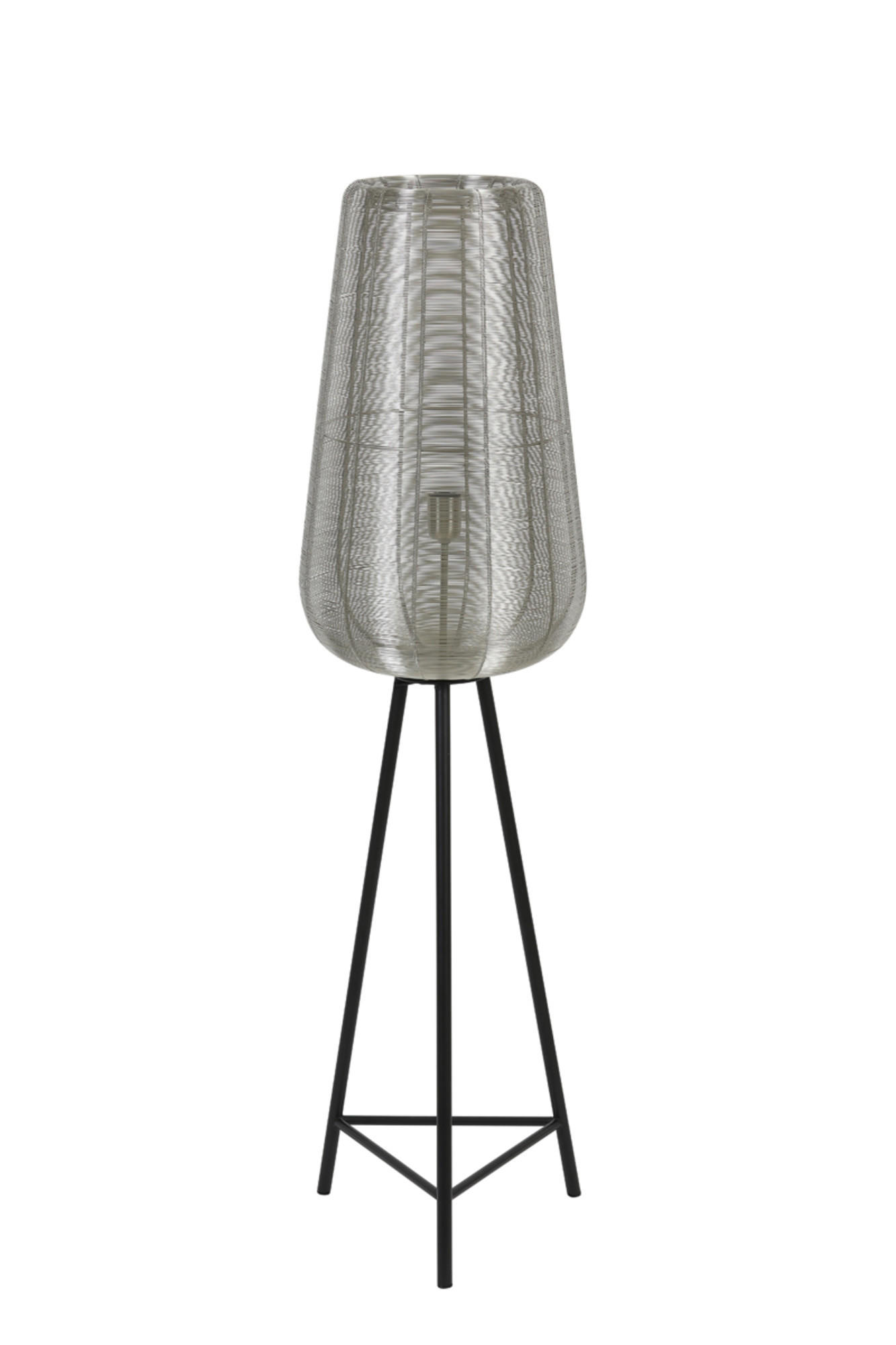 STEHLEUCHTE Adeta Silber Ø37/135 cm - Silberfarben, Metall (37/37/135cm) - Light & Living