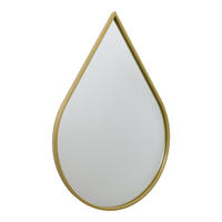 WANDSPIEGEL Boston Gold - Goldfarben, Metall (40/70/4cm) - Fragix