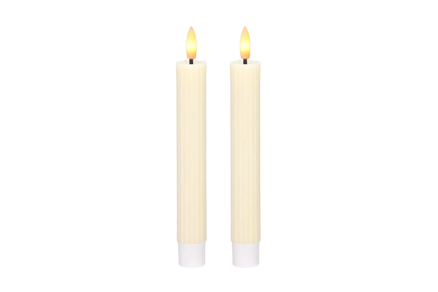 dasmöbelwerk Led-Kerzenset Creme 2.2x15.5x2.2 cm