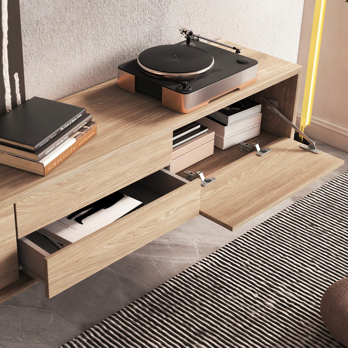 TV-MÖBEL Idra Holz - Braun, Holzwerkstoff (180/32/36cm) - Petits-meubles