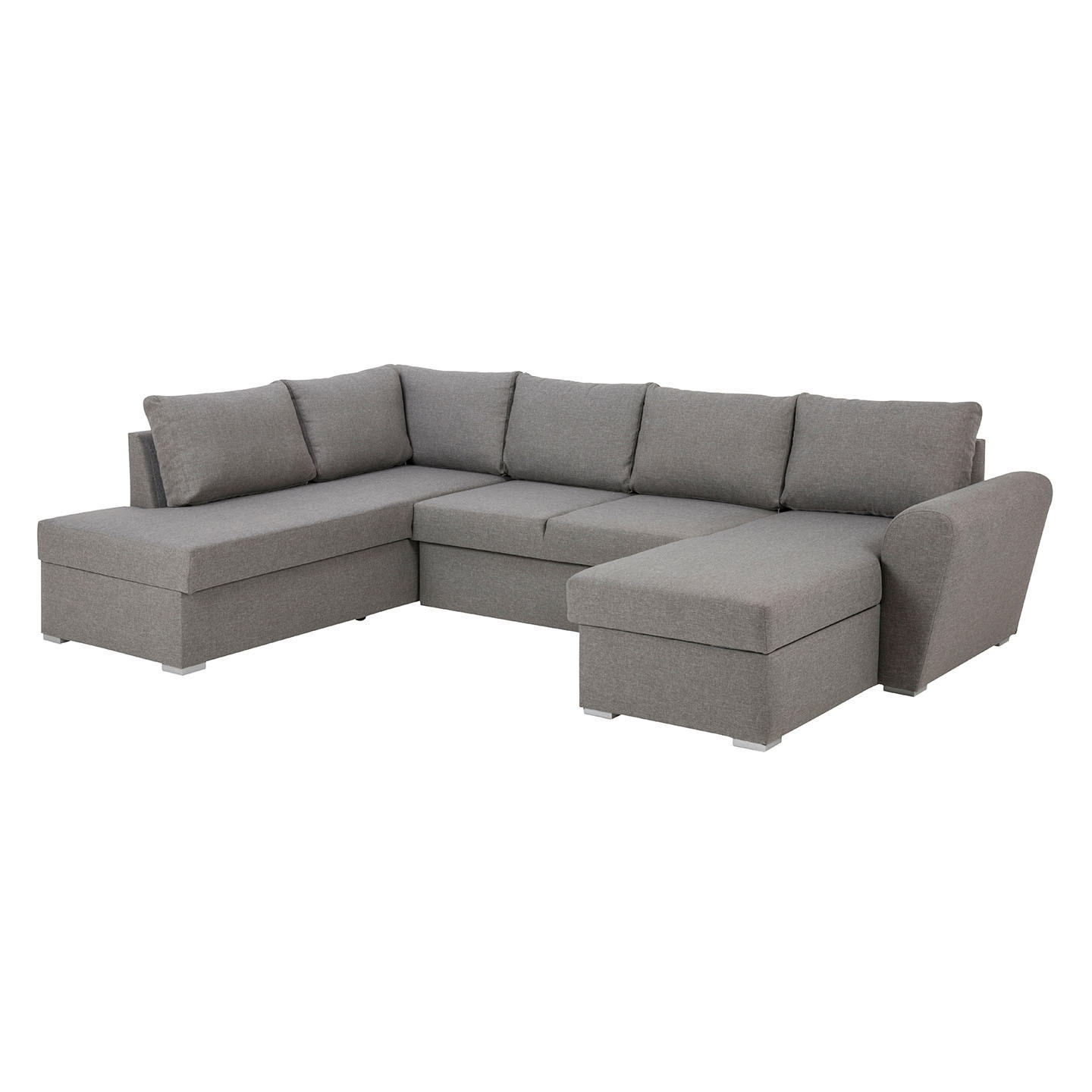 SCHLAFSOFA hellgrau - Grau, Holzwerkstoff (296/85/202cm) - ebuy24