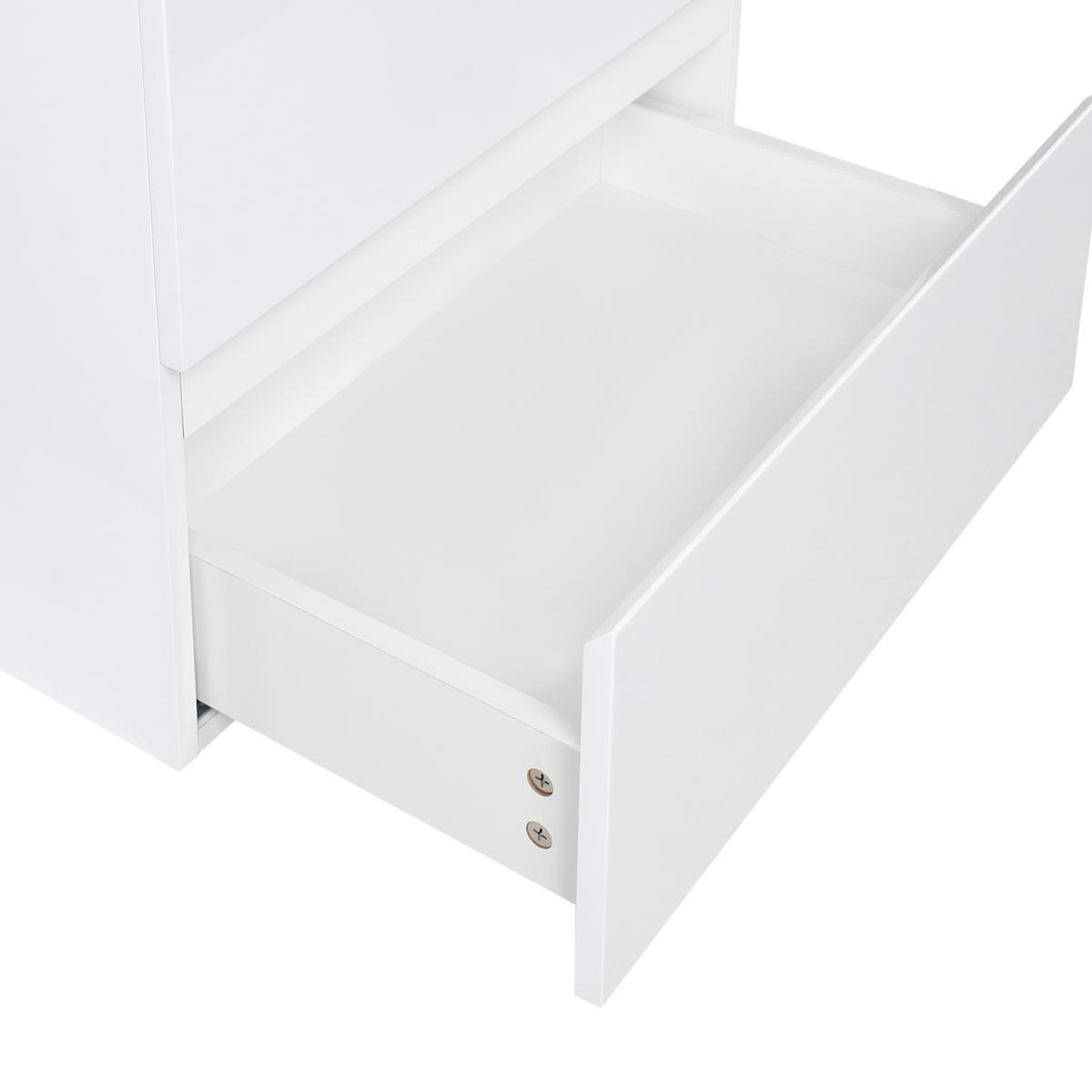 DULAP SUB LAVOAR montat pe perete cu lavoar alb Cardiel - alb, compozit lemnos (60/55/46cm) - Beliani