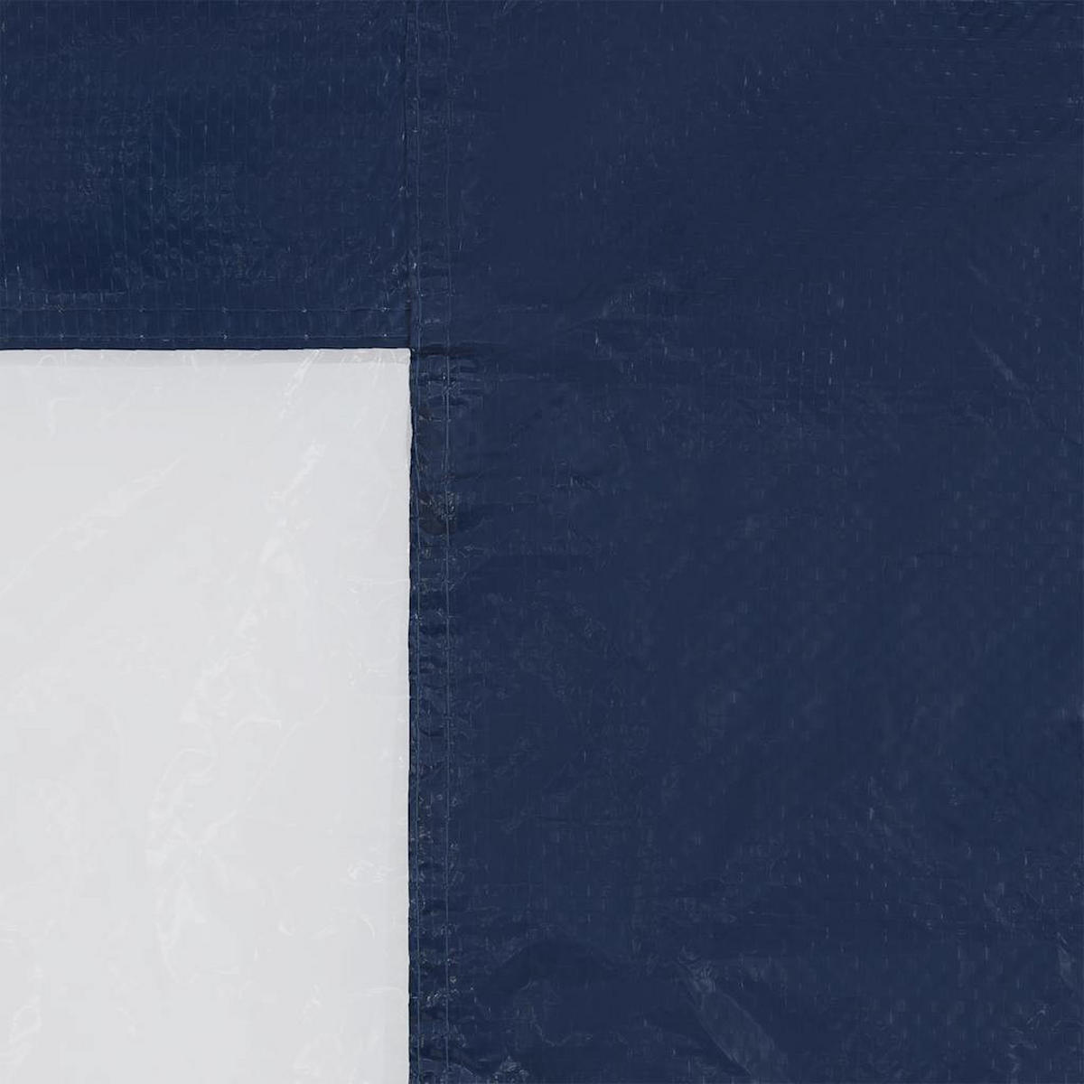 PARTYZELT-SEITENWÄNDE 2 Stück Mit Fenster Pe Blau - Blau, Kunststoff (300/195cm) - vidaXL
