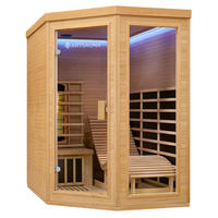 INFRAROTKABINE Esbjerg mit Triplex-Heizsystem & Hemlockholz - Naturfarben, Holz (130/190/190cm) - Artsauna