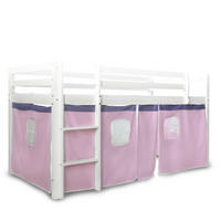 VORHANG für Hochbett Rosa - Rosa, Textil (197/86/1cm) - Homestyle4u