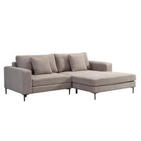 SOFA BELLANO - Beige, M - Rechts - Beige, Holz/Kunststoff (238/188cm) - Home Deluxe