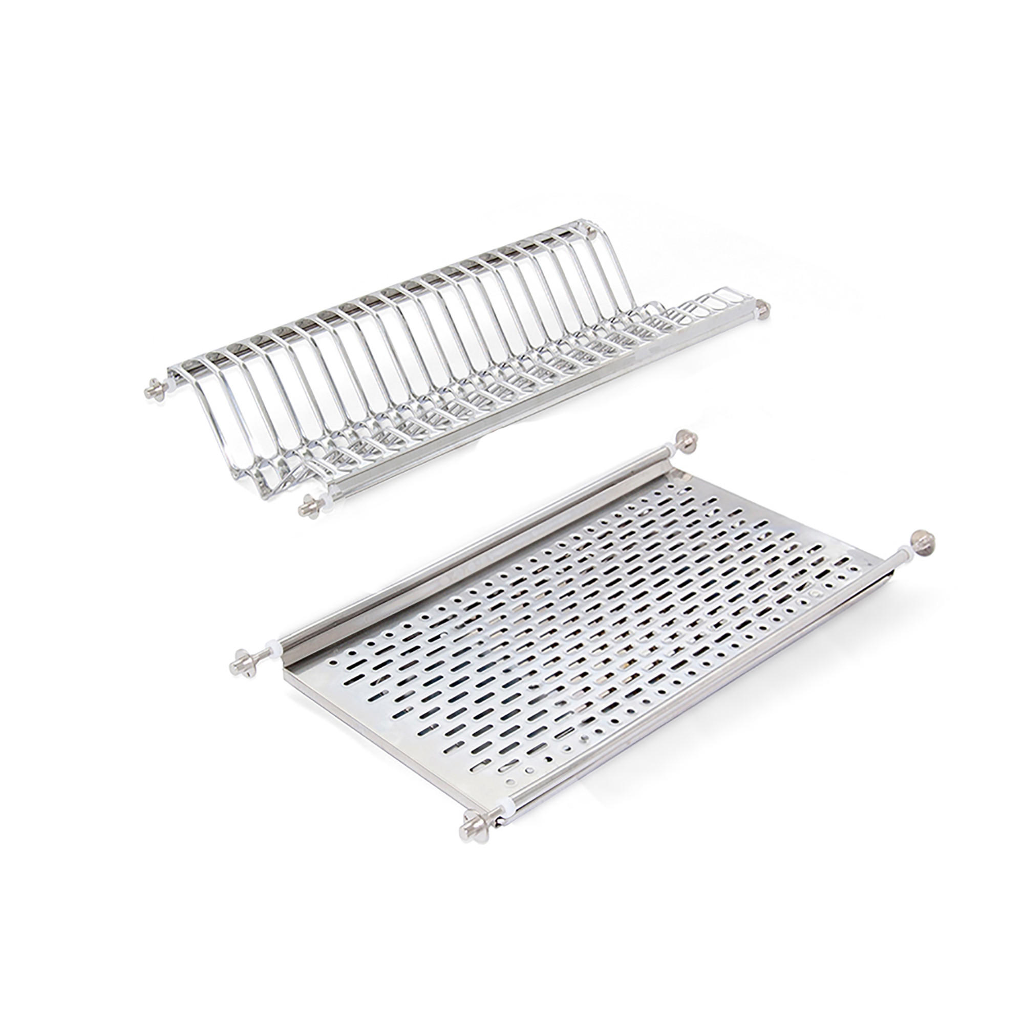 GESCHIRRABTROPFER für Hochschränke, Modul 600mm, Edelstahl - Edelstahlfarben, Metall (24/8/57cm) - EMUCA